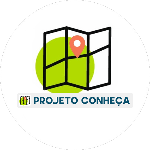 Logo do Projeto Conheça com mapa e marcador